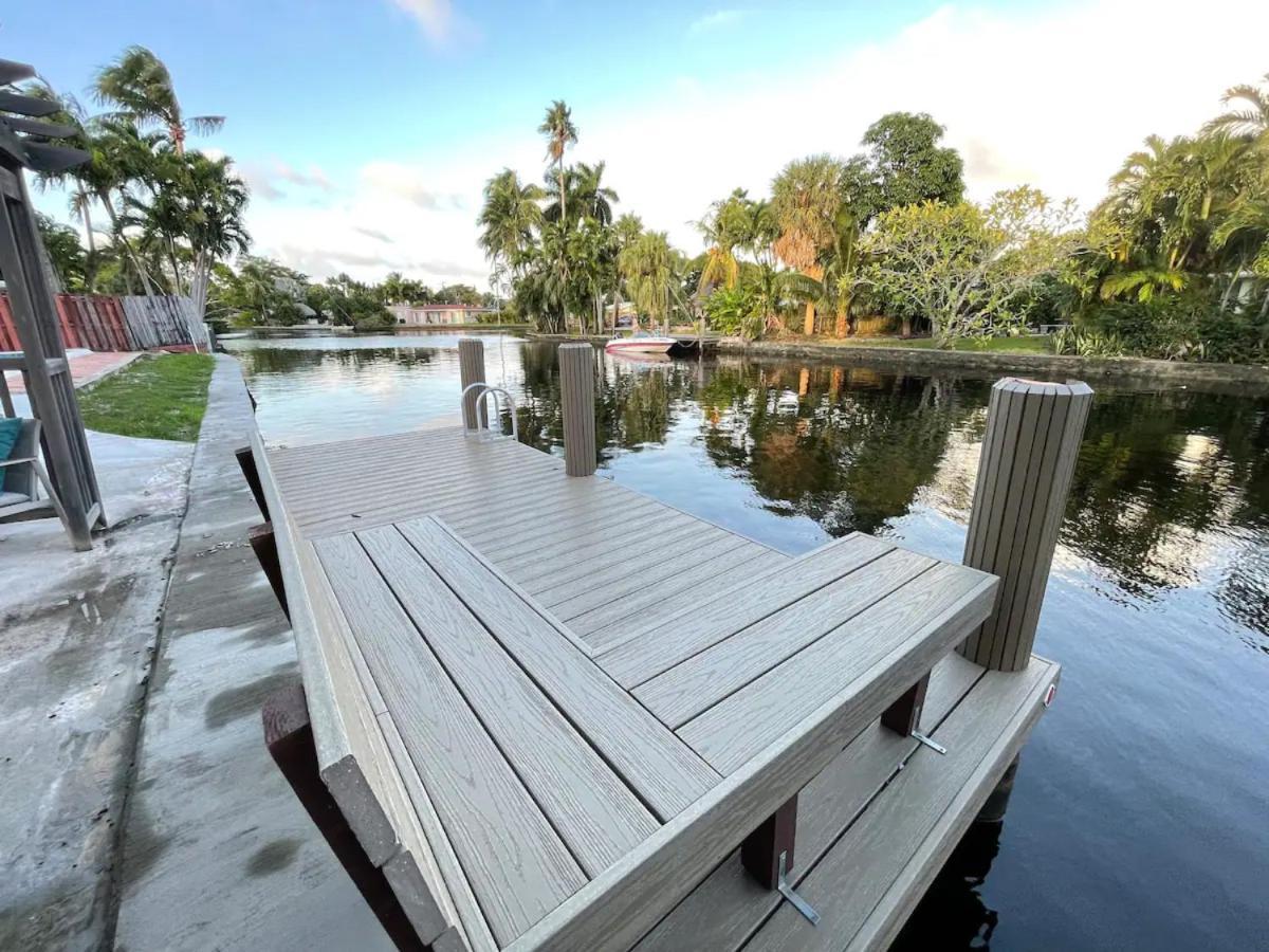 Central Waterfront Villa Salt Wtr Pool Near Beach Fort Lauderdale Exterior foto